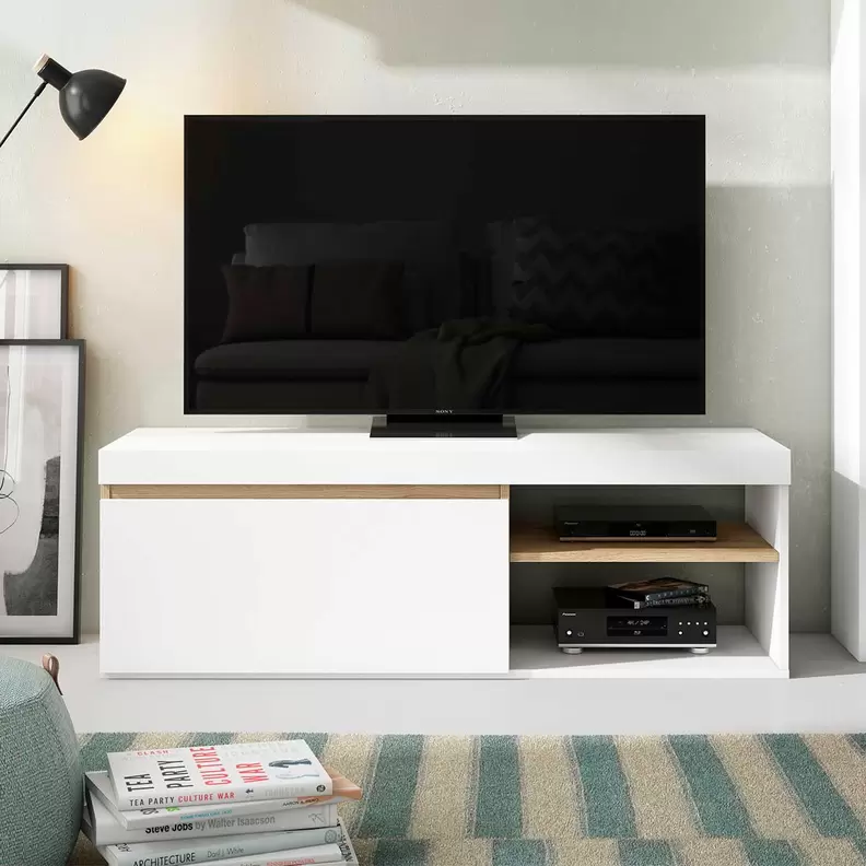 Oferta de Mueble TV 120 cm SIL por 59€ en Tifón Hipermueble