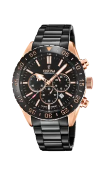 Oferta de RELOJ DE HOMBRE FESTINA CERAMIC F20578/1 CON ESFERA NEGRA por 229€ en Time Road