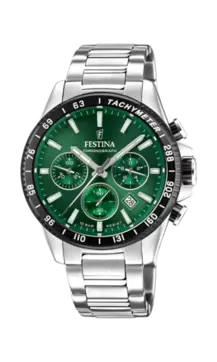 Oferta de RELOJ DE HOMBRE FESTINA TIMELESS CHRONOGRAPH F20560/4 CON ESFERA VERDE por 159€ en Time Road