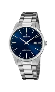 Oferta de RELOJ DE HOMBRE FESTINA CLASSICS F20511/3 CON ESFERA AZUL por 79€ en Time Road