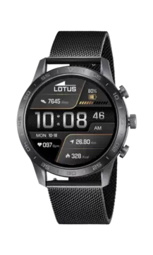 Oferta de SMARTWATCH LOTUS 50048/1 NEGRO CORREA DE ACERO INOXIDABLE 316L, FUNCIÓN LLAMADAS, BLUETOOTH, HOMBRE por 169€ en Time Road