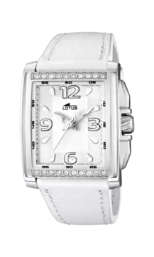 Oferta de RELOJ LOTUS 15996/1 BLANCO CORREA DE CUERO, MUJER por 49€ en Time Road