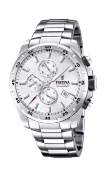 Oferta de RELOJ FESTINA TIMELESS CHRONOGRAPH F20463/1 PLATEADO CORREA DE ACERO, HOMBRE por 149€ en Time Road