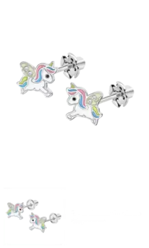 Oferta de PENDIENTES UNICORNIO TIME ROAD WS02451 PLATA, INFANTIL por 19,9€ en Time Road