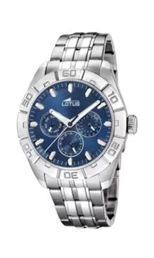 Oferta de RELOJ LOTUS 15814/A AZUL CORREA DE ACERO INOXIDABLE 316L, HOMBRE por 79€ en Time Road