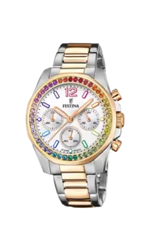 Oferta de RELOJ DE MUJER FESTINA RAINBOW F20608/2 CON ESFERA BLANCA por 179€ en Time Road