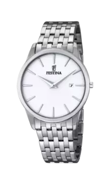 Oferta de RELOJ DE HOMBRE FESTINA F6833/1 CON ESFERA BLANCA por 59€ en Time Road