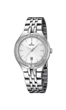 Oferta de RELOJ DE MUJER FESTINA MADEMOISELLE F16867/1 CON ESFERA PLATEADA por 99€ en Time Road