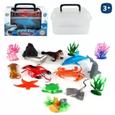 Oferta de ANIMALES 13CM MARINOS 10 PCS MALETIN por 10,95€ en Tió Sam