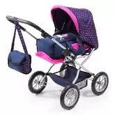 Oferta de COCHECITO MUÑECA COMBI GRANDE AZUL por 69,95€ en Tió Sam