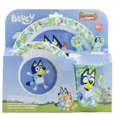 Oferta de VAJILLA BLUEY PLATO+VASO+CUENCO+CUBIERTO por 13,5€ en Tió Sam