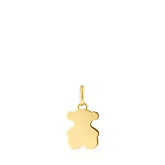 Oferta de Colgante pequeño oso con baño de oro 18 kt sobre plata 12 mm Sweet Dolls por 69€ en Tous