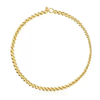 Oferta de Collar corto con motivos de baño de oro 18 kt sobre plata Eugenia X TOUS por 399€ en Tous