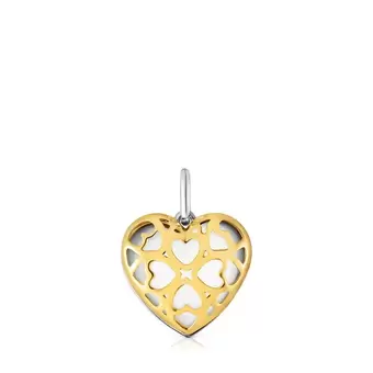 Oferta de Colgante doble corazón bicolor Medallions por 99€ en Tous