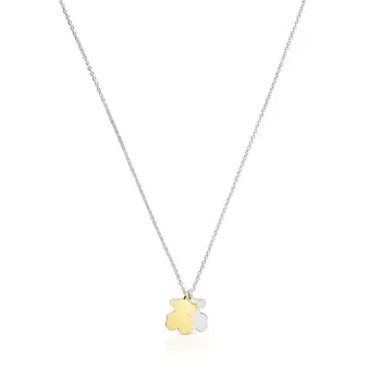 Oferta de Collar corto bicolor con motivos Sweet Dolls por 75€ en Tous
