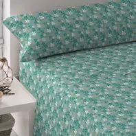 Oferta de Juego de sábanas algodón Martinuca agua marina por 15,99€ en Tramas+
