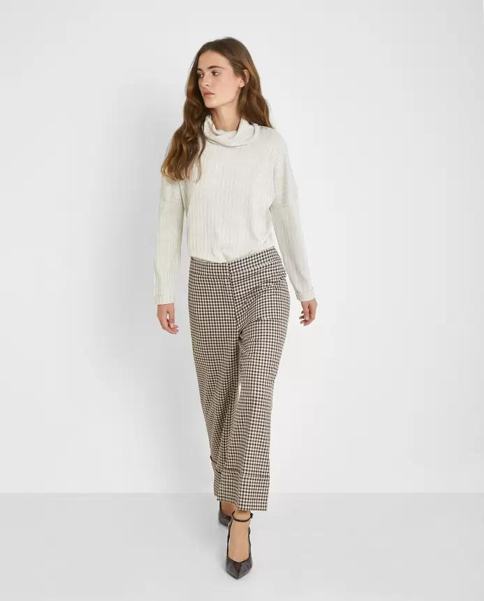 Oferta de Pantalón Cropped Cuadros por 39,99€ en Trucco