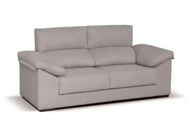 Oferta de Sofá de 2 plazas deslizante y reclinable EVER por 344€ en Tuco