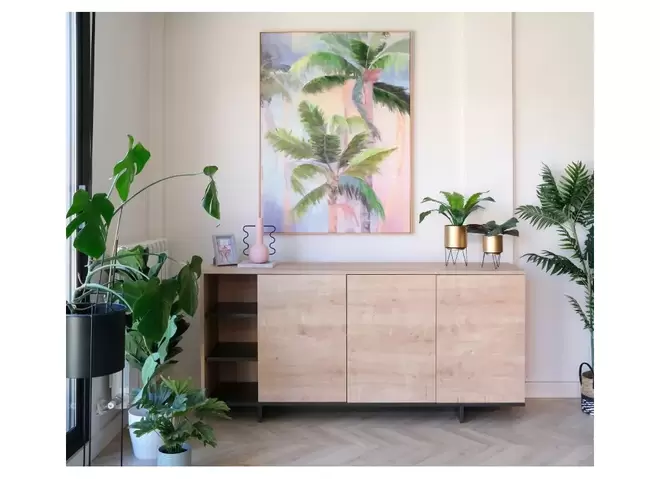 Oferta de Aparador 3 puertas y 3 huecos BOTANY por 199€ en Tuco