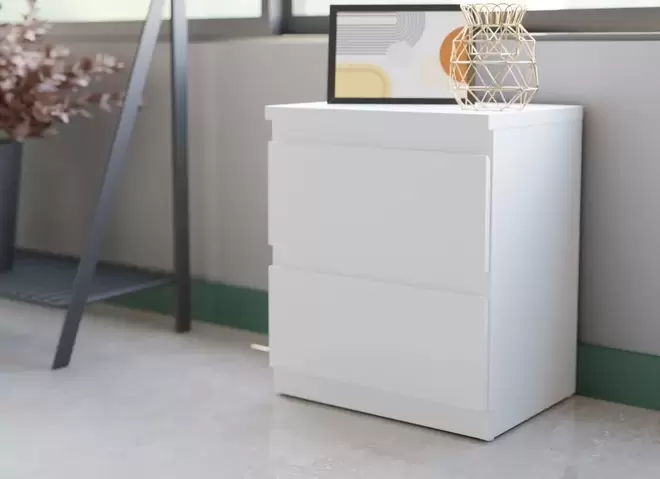 Oferta de Mesita de 2 cajones FORMENTERA por 65€ en Tuco