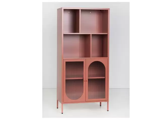 Oferta de Vitrina 2 puertas y 4 huecos metálica COLORS por 249€ en Tuco