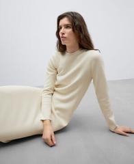 Oferta de Vestido tejido algodón crema mujer por 169€ en U Adolfo Domínguez