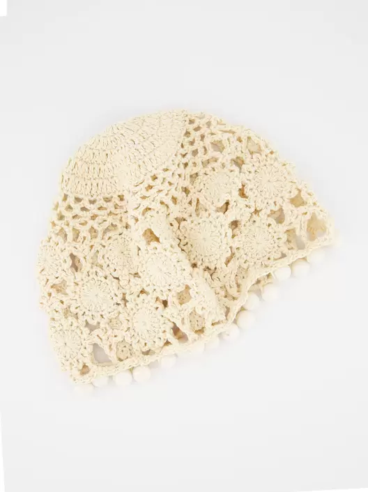 Oferta de Proveedor: Ulanka Gorro boho de crochet beige - Boho por 22,99€ en Ulanka
