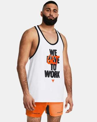 Oferta de Camiseta sin mangas Project Rock Get To Work para hombre por 50€ en Under Armour