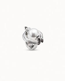 Oferta de Sterling silver-plated ring with pearl por 155€ en Uno de 50
