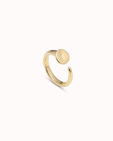 Oferta de 18K gold-plated nail shaped ring por 120€ en Uno de 50
