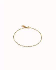 Oferta de 18K gold-plated bracelet with oval links por 65€ en Uno de 50