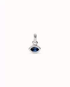 Oferta de Charm plated in sterling silver with blue crystal por 30€ en Uno de 50