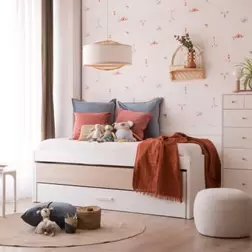 Oferta de Conjunto cama nido almacenaje teo con 2 colchones chester y 2 somieres sumer por 815€ en Banak Importa