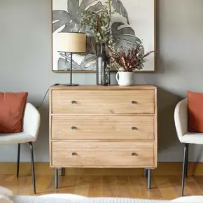 Oferta de Boreal cómoda de madera maciza de mango y metal por 429€ en Banak Importa