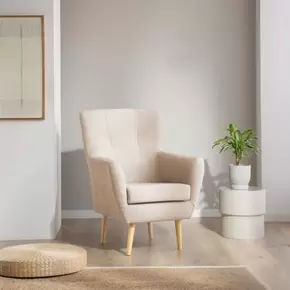 Oferta de Riva butaca beige por 237€ en Banak Importa