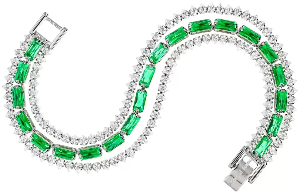 Oferta de Armband - Emerald Rectang... por 15€ en Bijou Brigitte