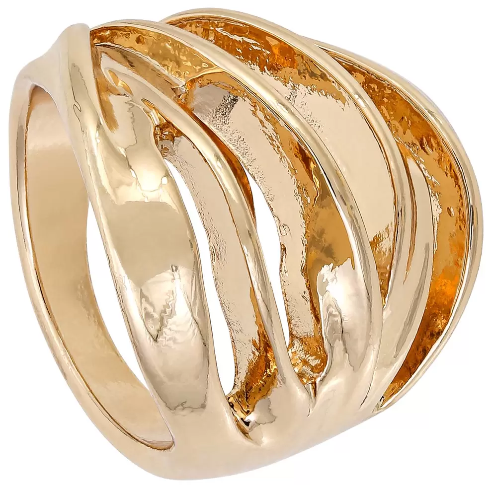 Oferta de Ring - Asymmetrical Gold por 5€ en Bijou Brigitte