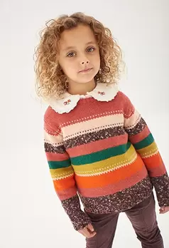 Oferta de Jersey tricotosa listado de bebé niña varios colores por 16,45€ en Boboli