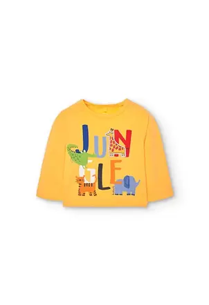 Oferta de Camiseta de punto de bebé en amarillo por 7,95€ en Boboli