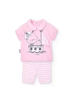 Oferta de Pack de punto de bebé niña en rosa por 12,95€ en Boboli