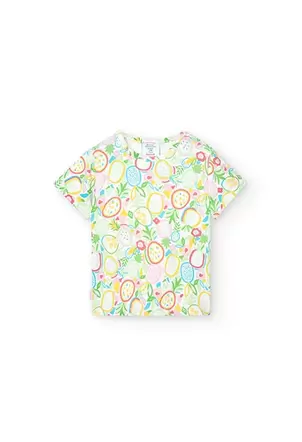 Oferta de Camiseta de punto estampado de piña de bebé niña por 7,95€ en Boboli