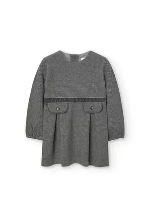 Oferta de Vestido de algodón para bebé niña en gris vigoré por 39,95€ en Boboli