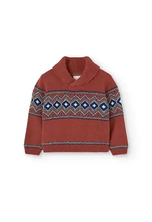 Oferta de Jersey de tricotosa para bebé niño en granate por 35,95€ en Boboli