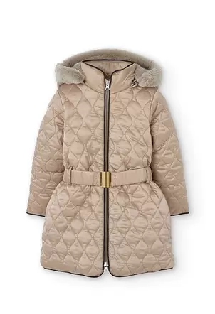 Oferta de Parka técnica de niña en color dorado por 75,95€ en Boboli