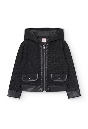 Oferta de Chaqueta de algodón para niña en negro por 32,95€ en Boboli