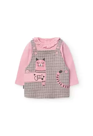 Oferta de Conjunto de body y pichi para bebé niña en rosa por 35,95€ en Boboli