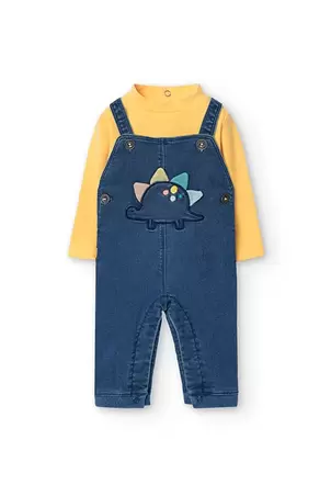 Oferta de Conjunto de body y peto para bebé niño en amarillo por 35,95€ en Boboli