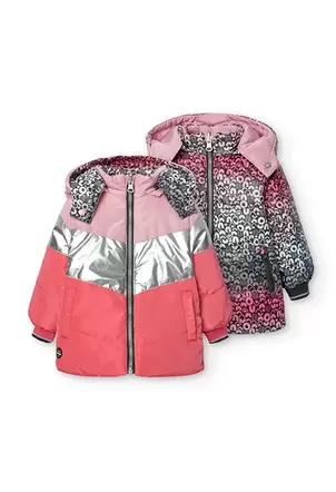 Oferta de Parka reversible para bebé niña en rosa por 59,95€ en Boboli