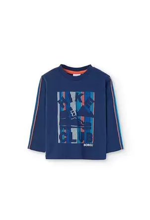 Oferta de Camiseta de punto de bebé niño en azul marino por 15,95€ en Boboli