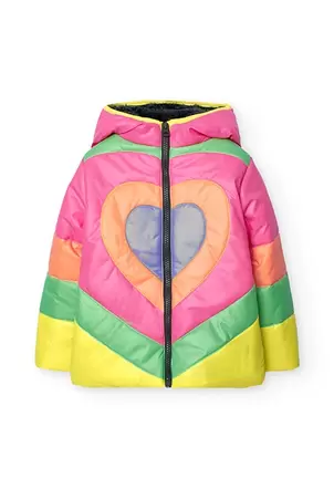 Oferta de Parka técnica de niña en color fresa por 65,95€ en Boboli